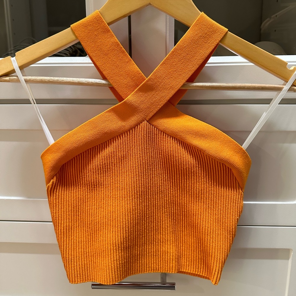 ARITZIA Sculpt-Knit Criss Cross Top